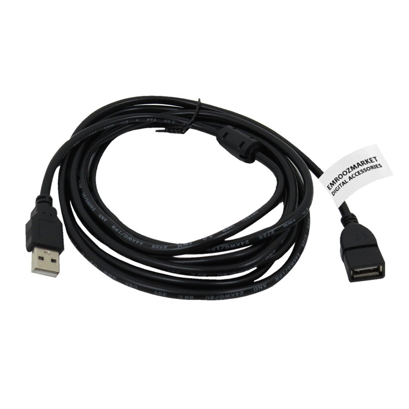 کابل افزایش طول USB 2.0 امروزمارکت مدل EM25D15 طول 3 متر