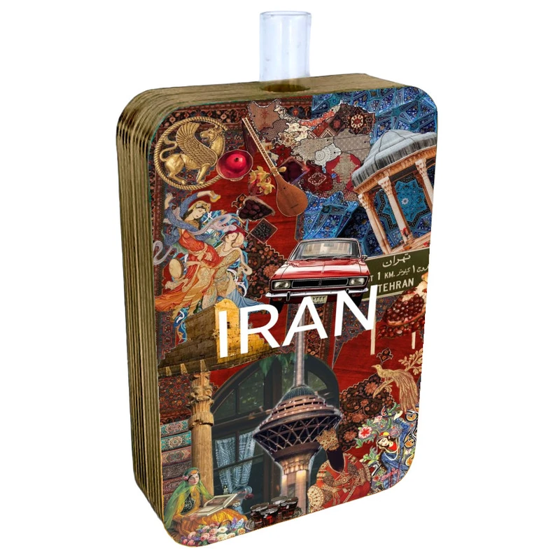 گلدان دکوری طرح دو رو مدل ایران کد FPW269