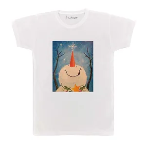 تی شرت بچگانه پرمانه طرح آدم برفی کد pmt.4275