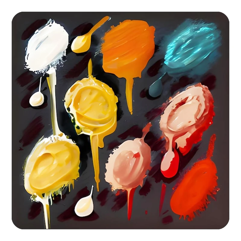 مگنت کاکتی طرح نقاشی رنگ روغن مدل mp72756