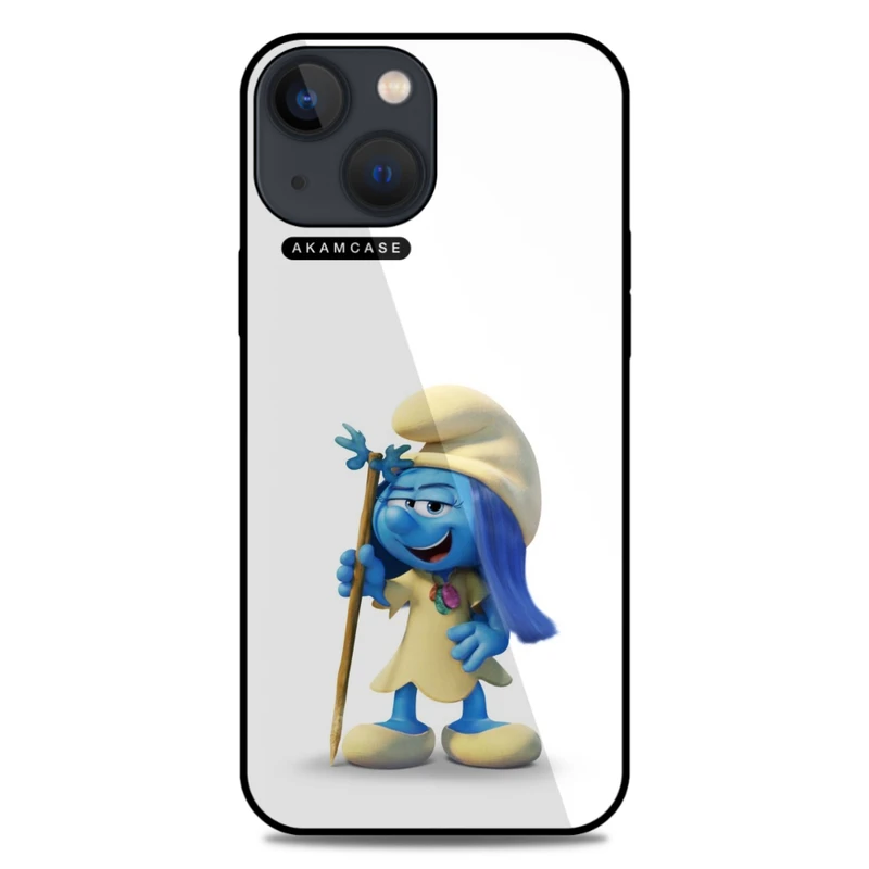کاور آکام مدل AMC-WA13M-SMURFS-21 مناسب برای گوشی موبایل اپل iPhone 13 Mini