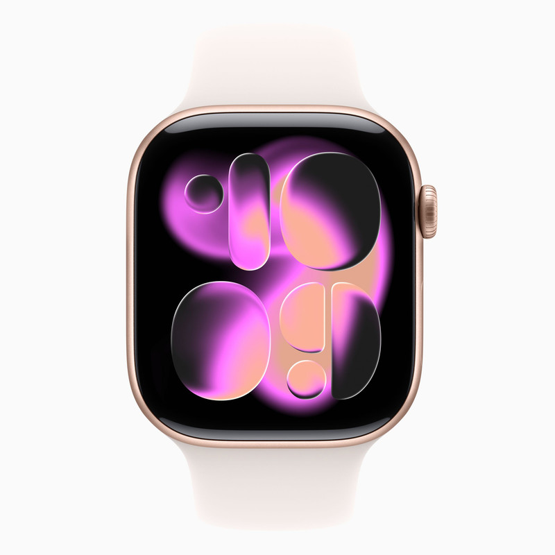 ساعت هوشمند 42 میلی متری اپل مدل Series 11 Aluminum Case با بند سیلیکونی