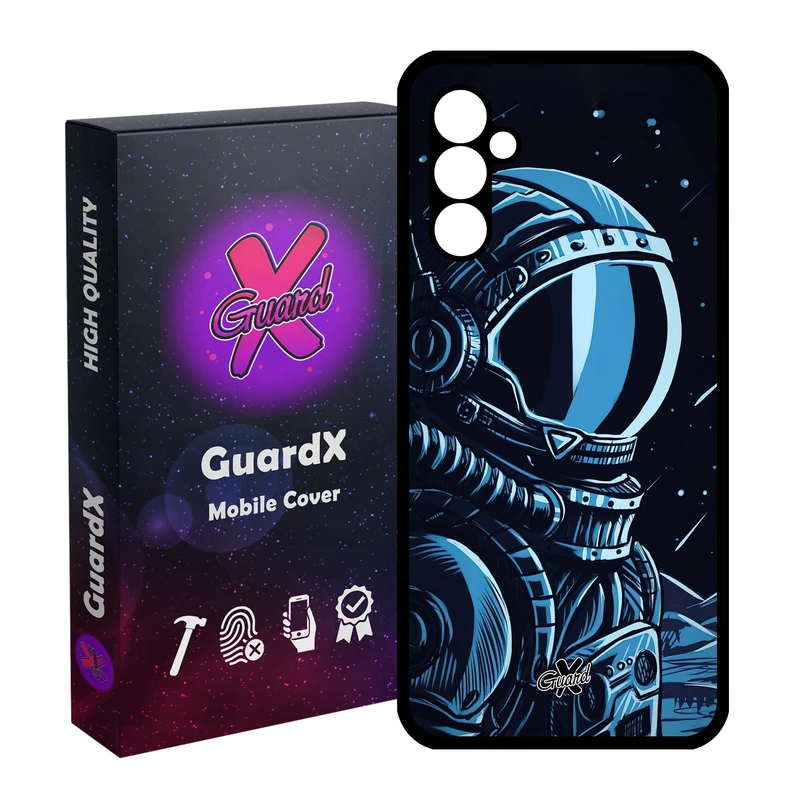 کاور گارد ایکس طرح فضانورد مدل Glass10473 مناسب برای گوشی موبایل سامسونگ Galaxy A24/A24 4G/M34 5G