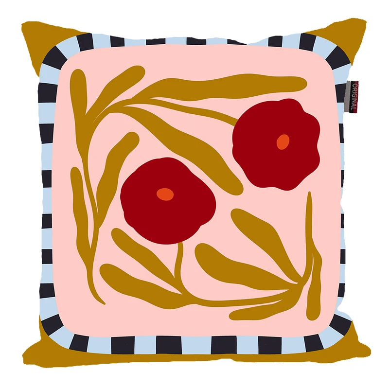 کوسن پاد آفرین مدل مینیمال طرح گل کد PK30118