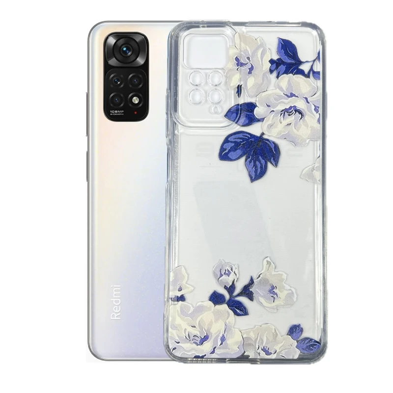 کاور طرح گل رز مناسب برای گوشی موبایل شیائومی Redmi Note 11 4g