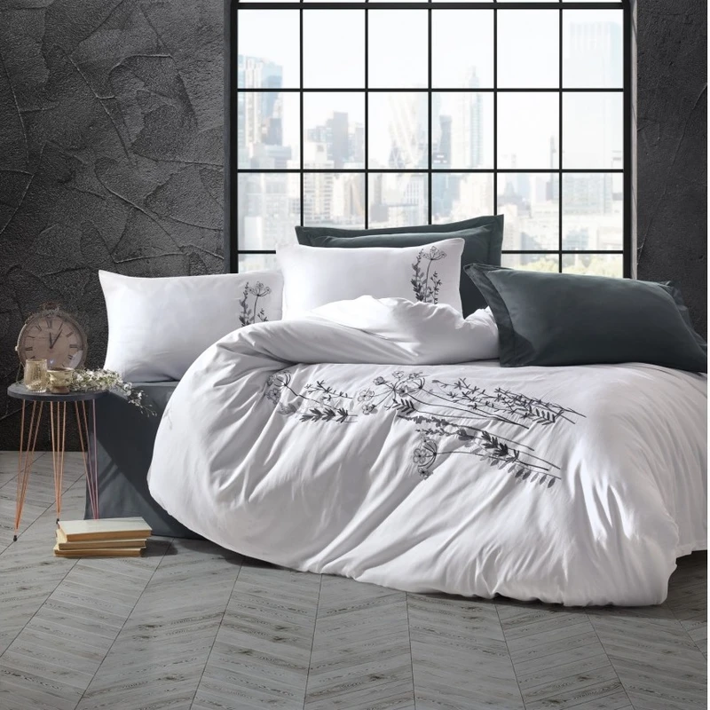 سرویس ملحفه کاتن باکس مدل 3D Nakışlı دو نفره 6 تکه