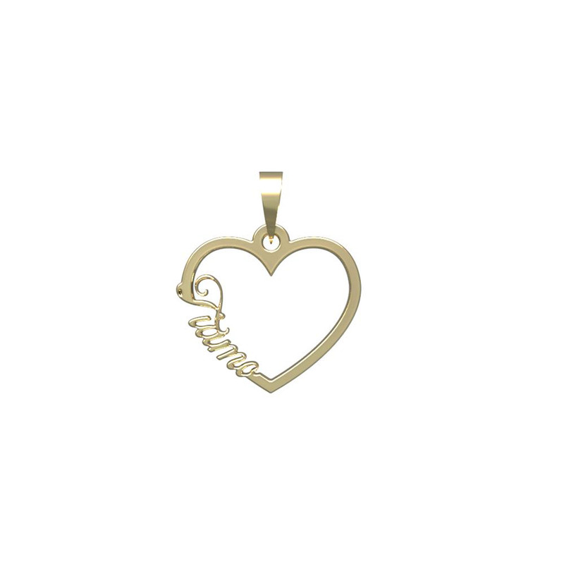 آویز گردنبند طلا 18 عیار زنانه مدوپد مدل اسم تیامو tiamo کد PB1-10697