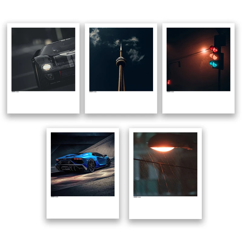 آویز تزیینی عرش مدل فانتزی ماشین کد Asa1089 مجموعه پنج عددی