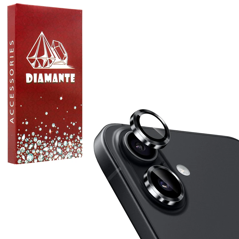 محافظ لنز دوربین فلزی مدل lenjeu مناسب برای گوشی موبایل اپل iPhone 16