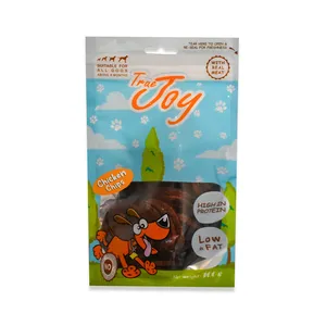 تشویقی رژیمی سگ تروجوی مدل chicken chips وزن 100 گرم