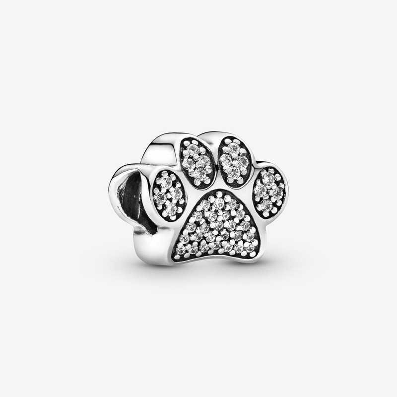 آویز گردنبند نقره زنانه پاندورا مدل Sparkling Paw Print