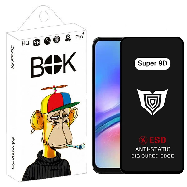  محافظ صفحه نمایش بوک مدل Super 9D View مناسب برای گوشی موبایل سامسونگ Galaxy A05 / A05s / 13C