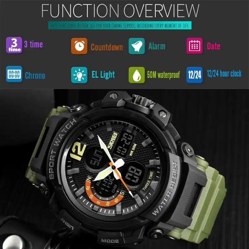 ساعت مچی دیجیتال مردانه اسکمی مدل 1343AGR