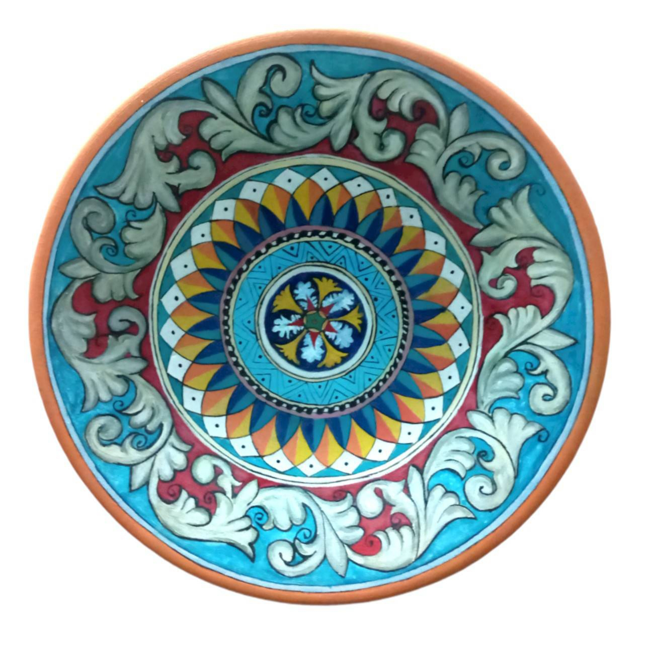 بشقاب دیوارکوب سفالی طرح سنتی مدل BL1 کد 20