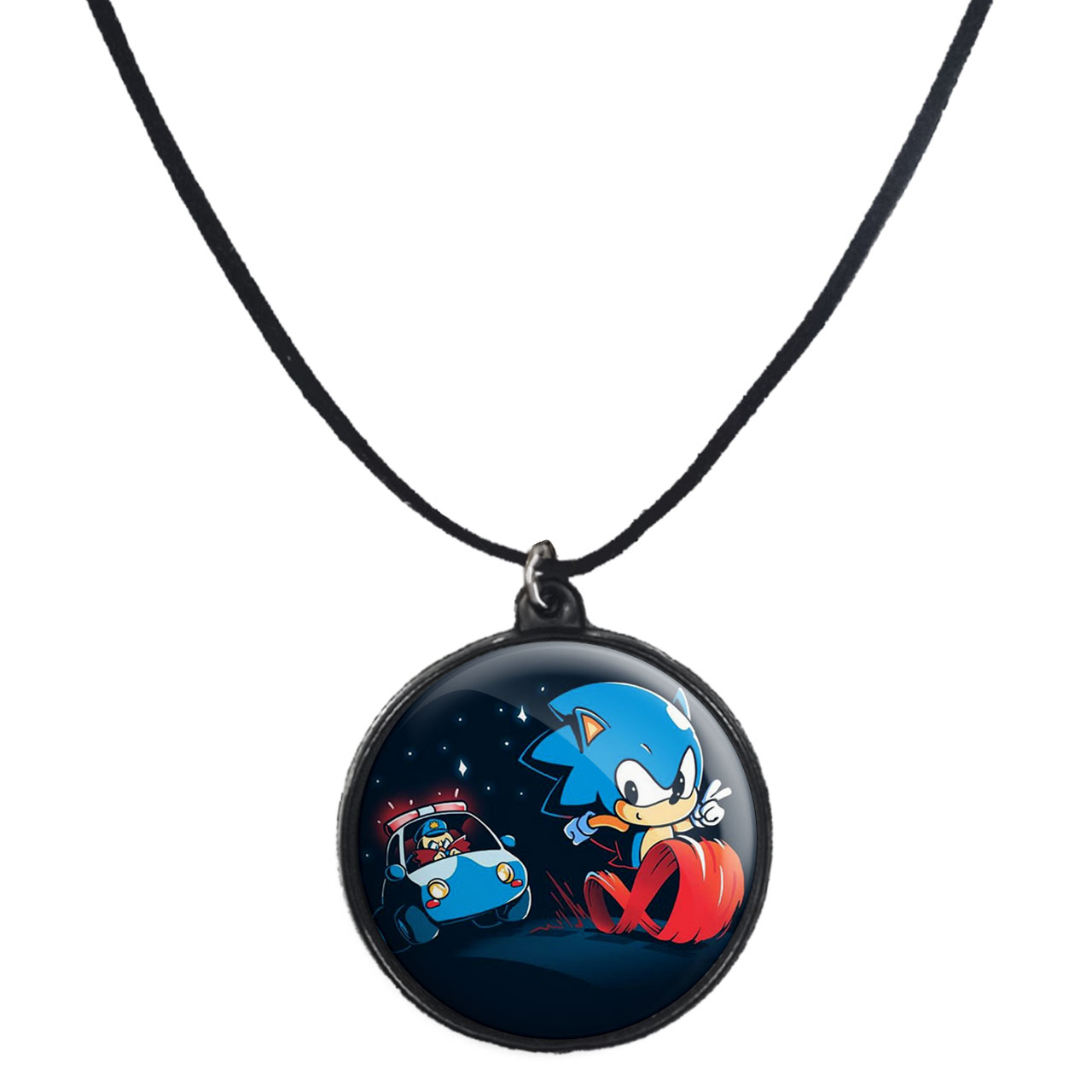 گردنبند پرمانه طرح سونیک کد pmb.14960 مدل دو طرفه