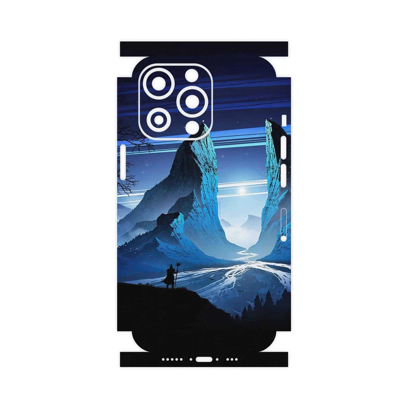 برچسب پوششی ماهوت مدل Blue Mountains Digital Art-FullSkin مناسب برای گوشی موبایل اپل iphone 13 Pro