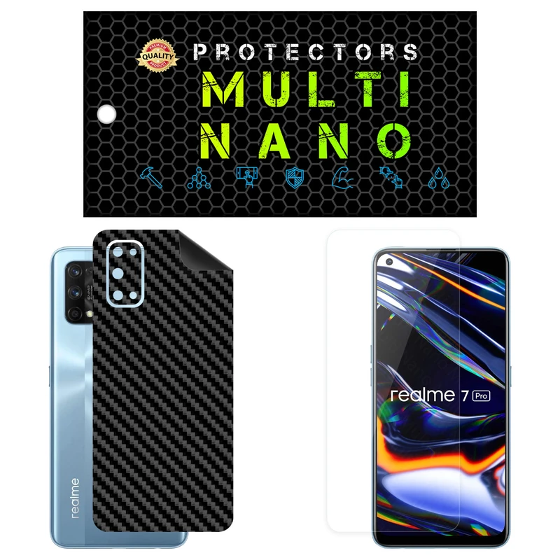 محافظ صفحه نمایش مولتی نانو مدل X-SFC مناسب برای گوشی موبایل ریلمی 7 Pro به همراه برچسب پوششی