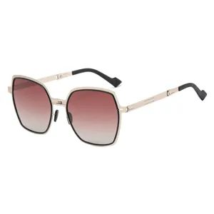 عینک آفتابی چند ضلعی زنانه مدل JS8501C08-P182 Polarized Gradient Tea