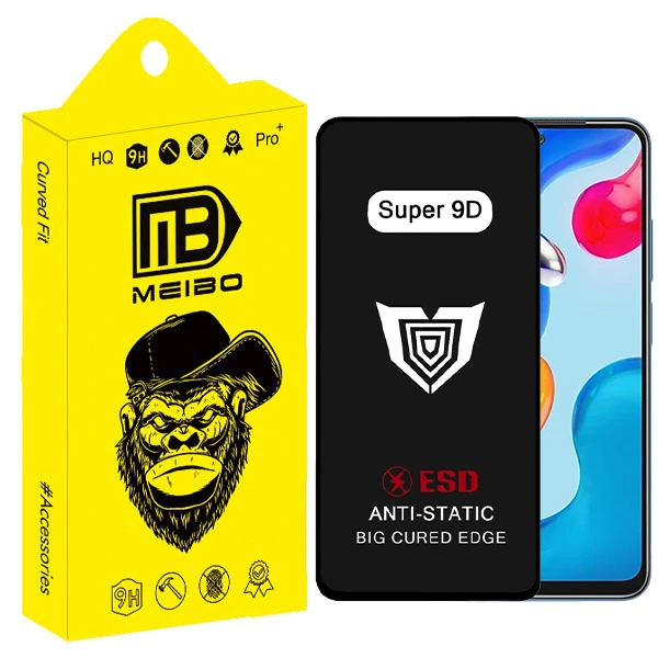 محافظ صفحه نمایش میبو مدل Super 9D Glavers مناسب برای گوشی موبایل شیائومی redmi Note 11s 5G / Poco X3 / F54