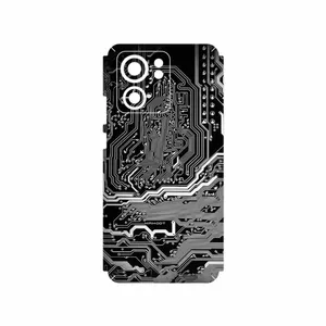 MAHOOT Black_Printed_Circuit_Board Cover Sticker for Motorola Edge 40