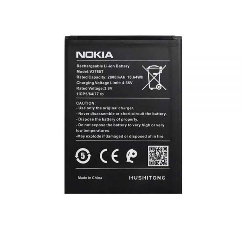 باتری موبایل مدل V3760T ظرفیت 2800 میلی آمپر ساعت مناسب برای گوشی موبایل نوکیا C2