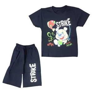 ست تی شرت و شلوارک پسرانه کد GNF28