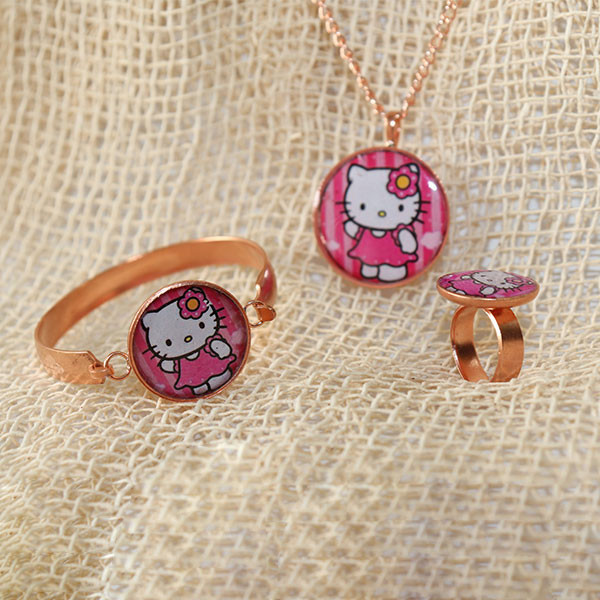 نیم ست دخترانه مدل گربه کد JW252 نیم ست دخترانه مدل گربه کد JW252