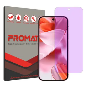 Promate Resistant model anti-violet screen protector suitable for Google Pixel 9 mobile phone