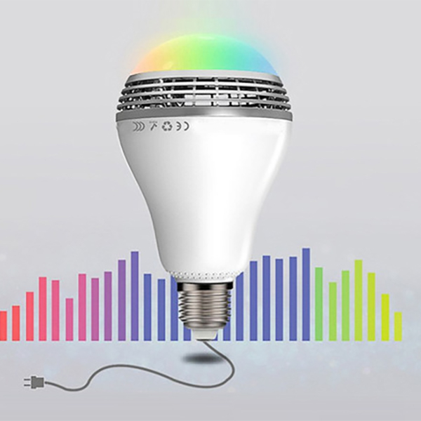 لامپ هوشمند 8 وات و اسپیکر بلوتوثی مدل SMART APP LED BULB پایه E27