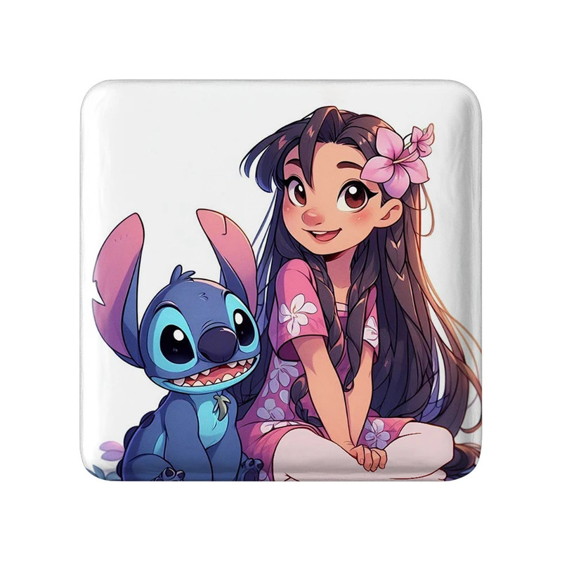 مگنت خندالو طرح لیلو و استیچ مدل مربعی کد 37197