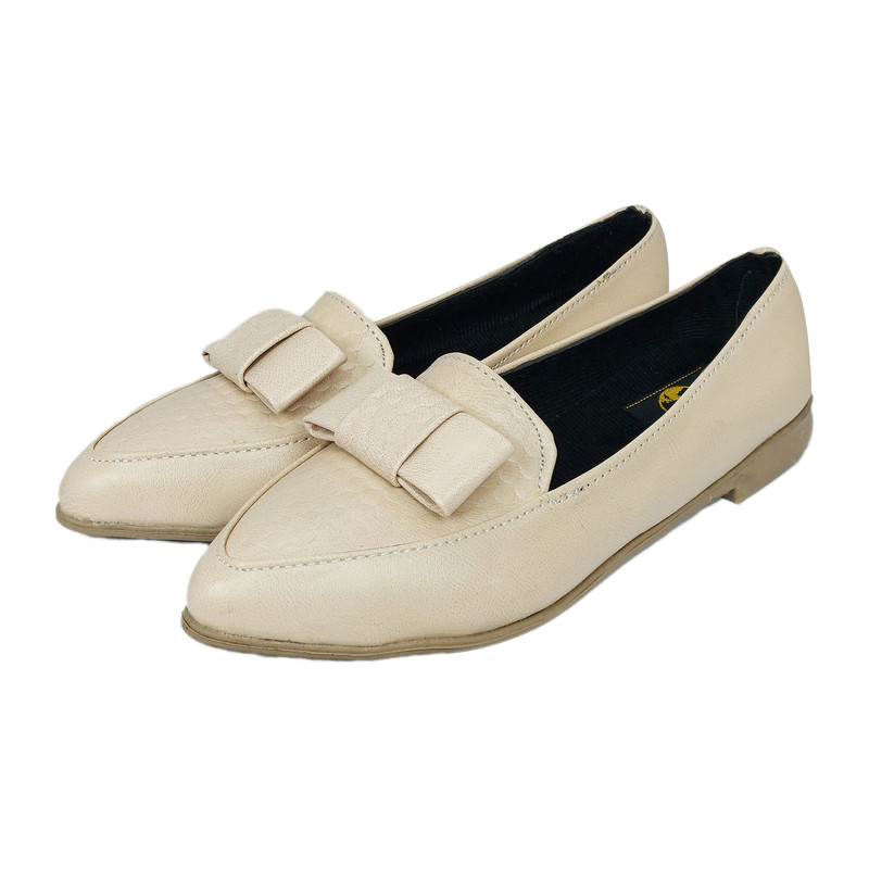 کفش زنانه سیی مدل پوست ماری پاپیونی کد 2034