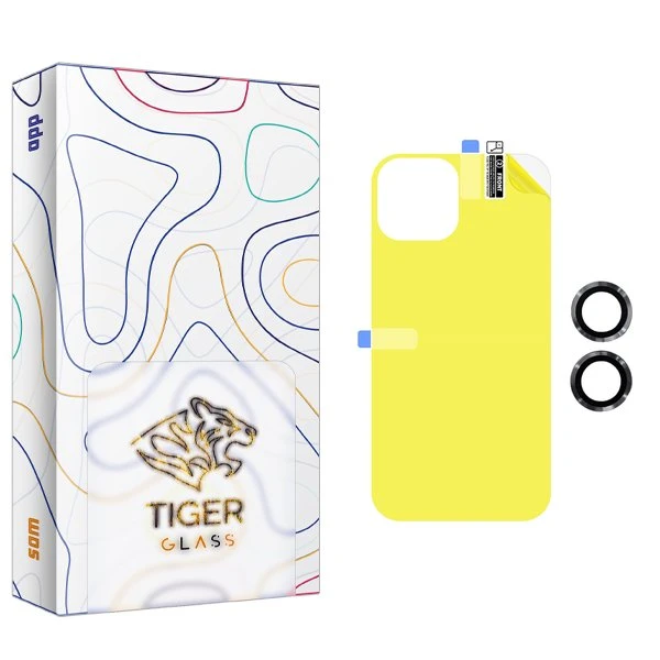محافظ پشت گوشی تایگر گلس مدل APL2 مناسب برای گوشی موبایل اپل iPhone 11  به همراه محافظ لنز گوشی