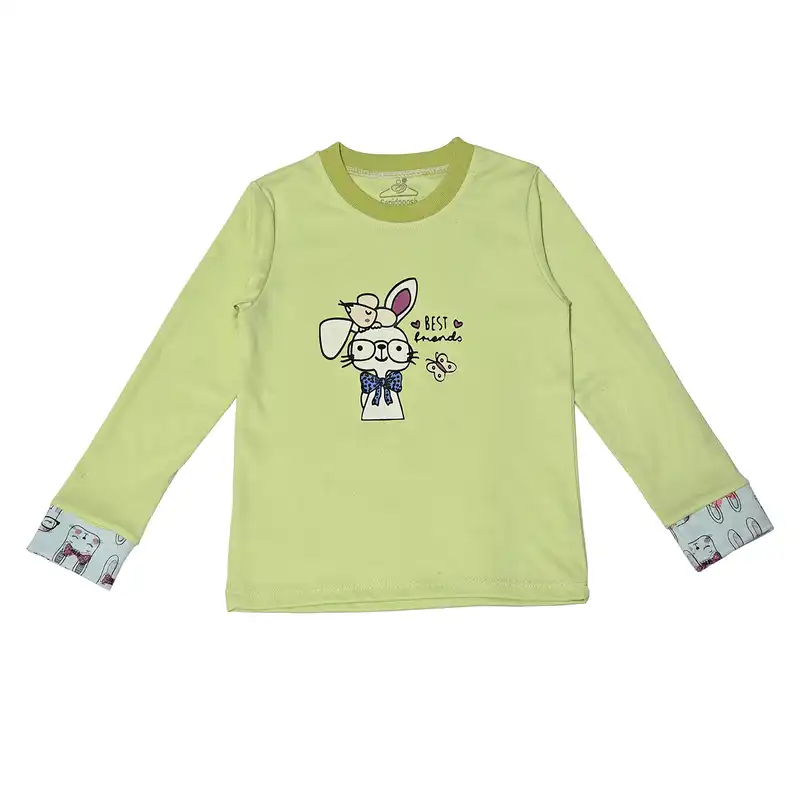 ست تی شرت و شلوار بچگانه سپیدپوش مدل خرگوش کد 140222