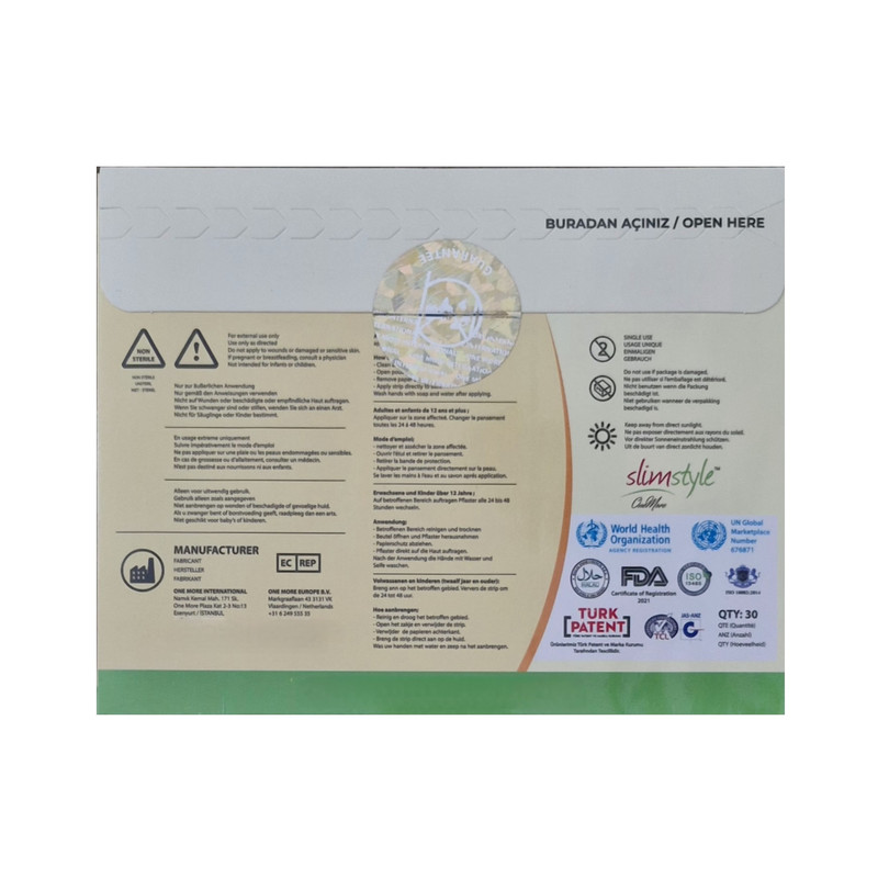 چسب ضد درد وانمور مدل 03 بسته 30 عددی