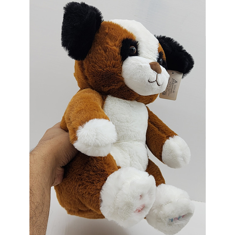 عروسک ناب سل مدل  پولیشی سگ تپل طرح happy ارتفاع 40 سانتی متر