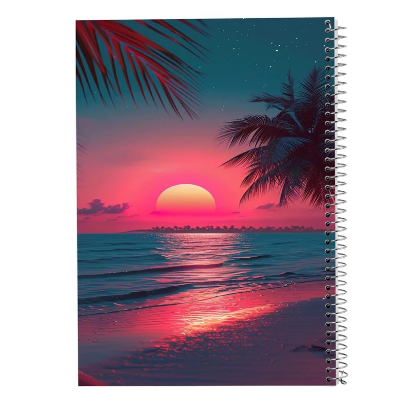 دفتر ژورنال نویسی 50 برگ مدوپد مدل نقطه ای طرح درخت نخل کد DF15213