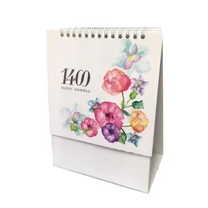 تقویم رومیزی سال 1400 طرح گل کد 110