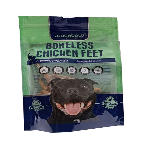 تشویقی سگ وگ اند بو مدل پای مرغ بدون استخوان وزن 50 گرم