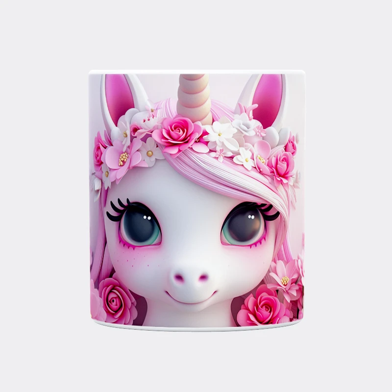 ماگ حس آمیزی طرح  تکشاخ کد 2 