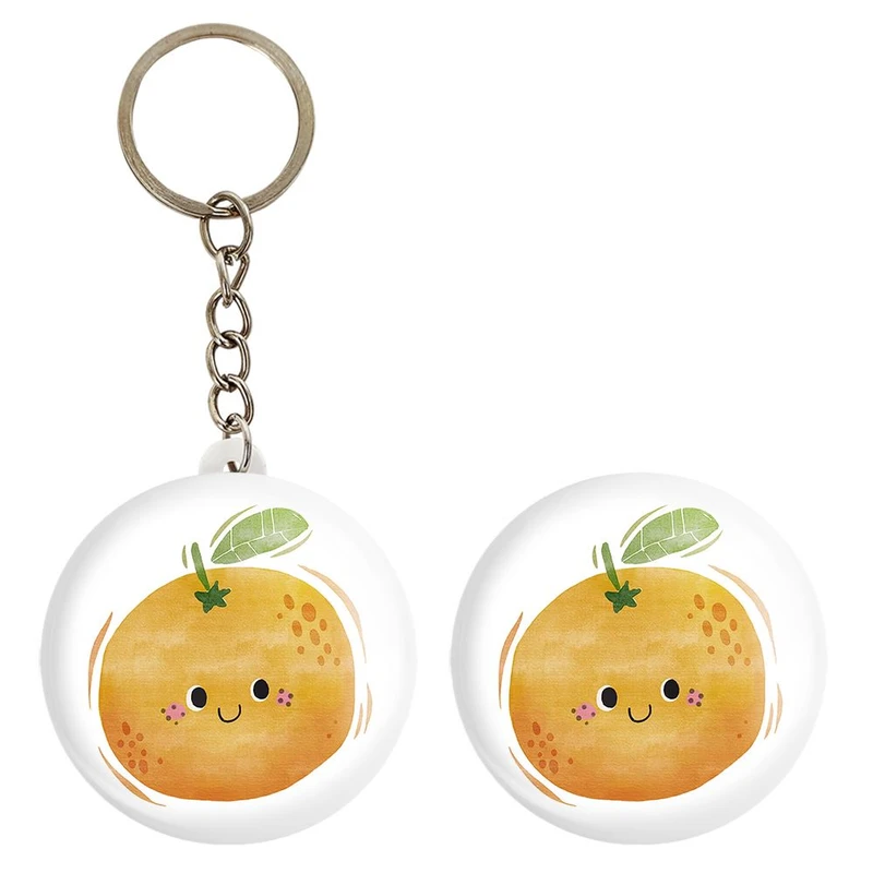 پیکسل خندالو مدل پرتقال کد 28418 به همراه جاکلیدی