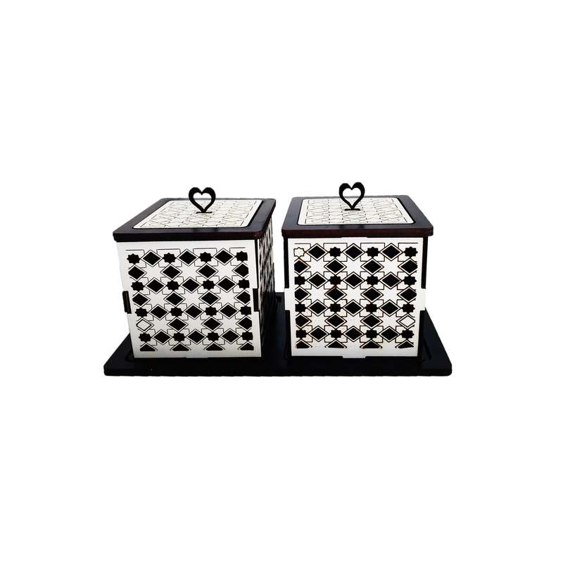 قندان مدل چوبی کد co327