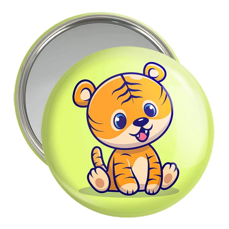 آینه جیبی خندالو مدل حیوانات بامزه ببر کد 29641