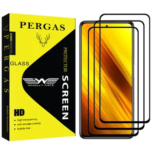 Waily Nice Pergas Glass Screen Protector For Xiaomi Xiami Redmi Poco X3 Pack Of 3