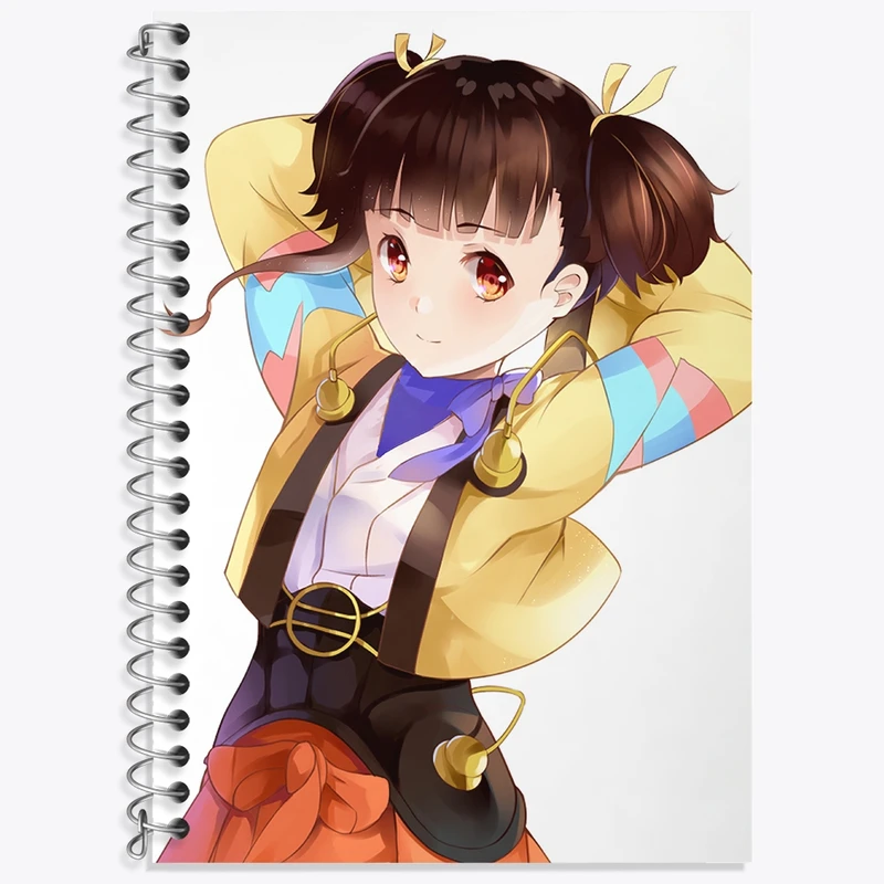 دفتر زبان 50 برگ خندالو مدل دو خط طرح مومی انیمه کابانری (Kabaneri) کد 35984