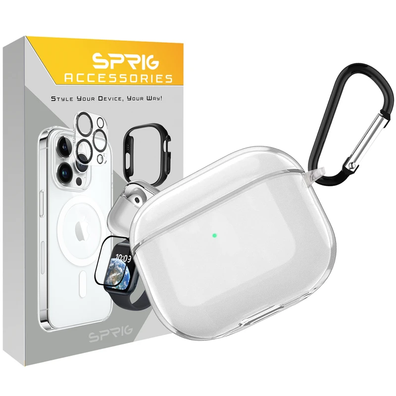 کاور اسپریگ مدل Hard Clear مناسب برای کیس اپل ایرپاد Airpod Pro
