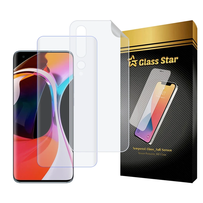 محافظ صفحه نمایش یووی گلس استار مدل UVNANOMTBS مناسب برای گوشی موبایل شیائومی Mi 10 5G / Mi 10 Pro 5G به همراه محافظ پشت گوشی