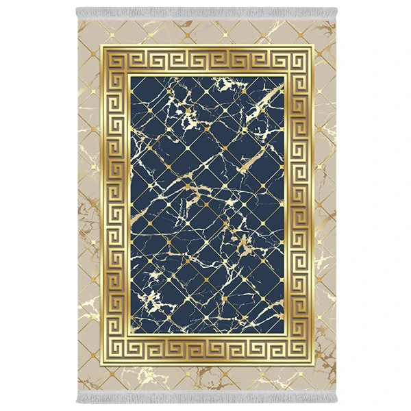 فرش پارچه‌ای دفه مدل فرشینه طرح مدرن کد 1097