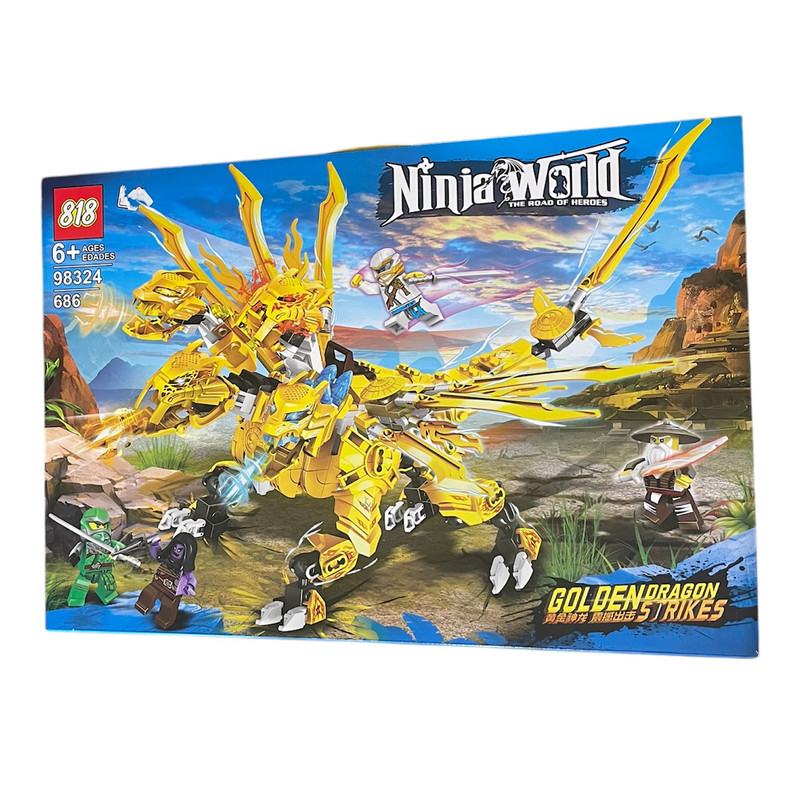 ساختنی 686 قطعه 818 مدل ninja world
