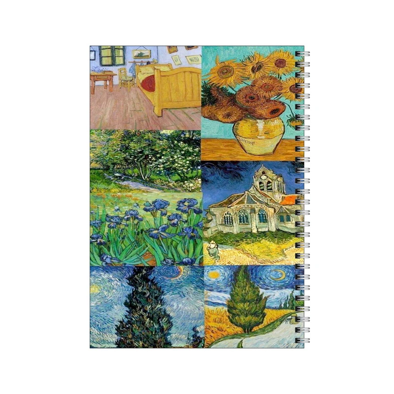 دفتر مشق 80 برگ بامبیلیپ طرح نقاشی های ونسان ونگوگ کد 5994008