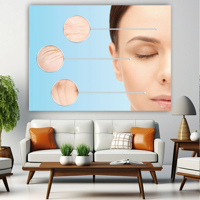 پوستر دیواری طرح جوانسازی پوست مدل رفع چروک کد BK23108